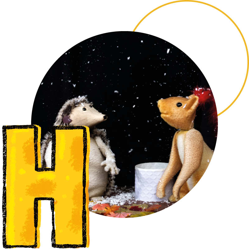 Herr Eichhorn und der erste Schnee